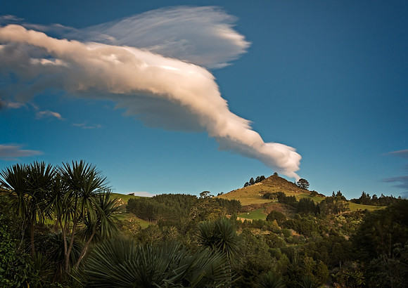 Long Cloud over White Rock