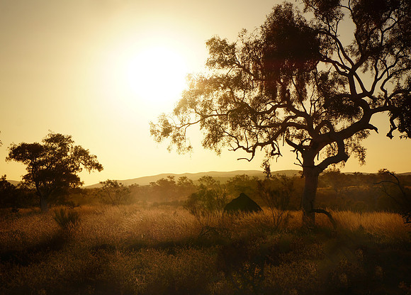 Sunset in Karijini. Australia