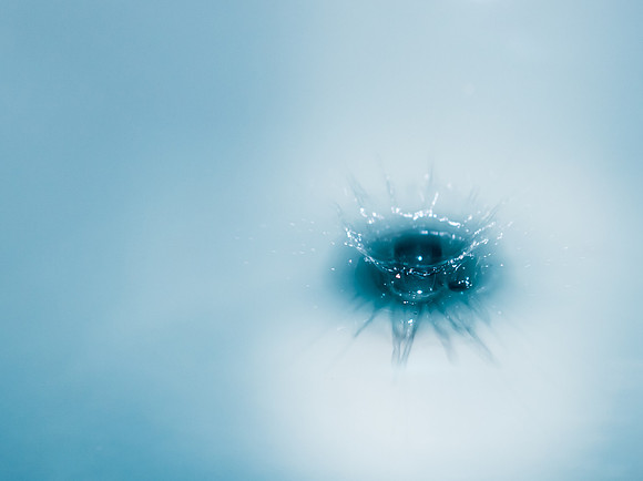Blue splash